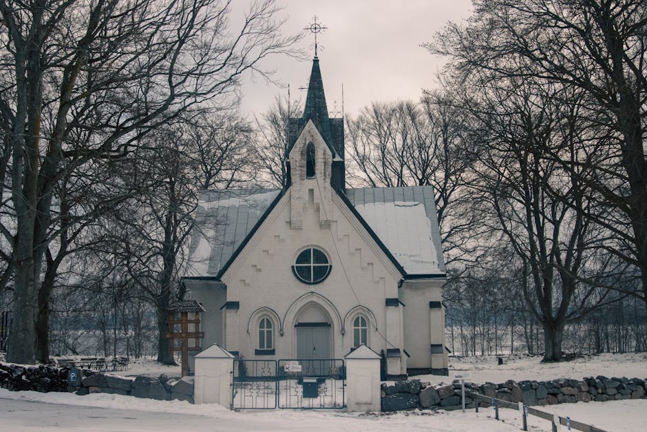 Historic church landscape in Mansarp